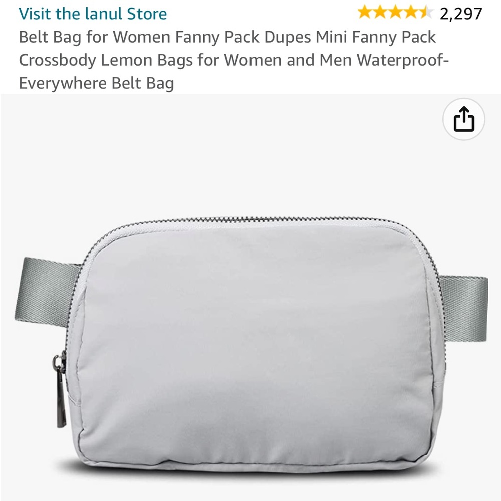 Grey Belt Bag